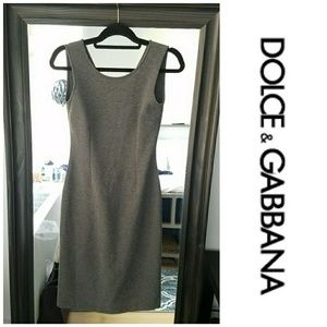 Dolce and Gabbana Gray Sleeveless Dress